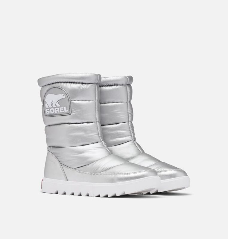 Sorel Dam Vinterkängor Silver - Joan Of Arctic™ Next Lite Mid Puffy Låga - REU-859071
